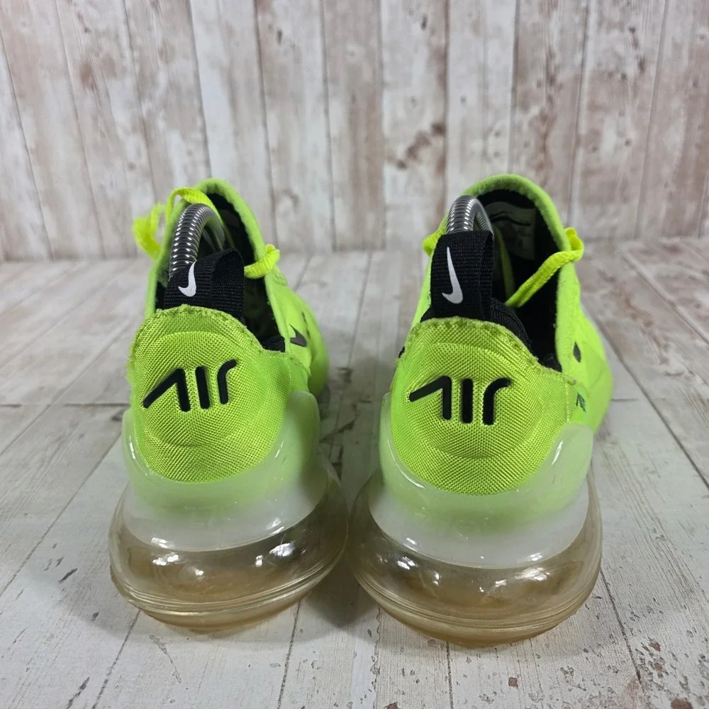 Nike Air Max 270 Womens Volt Black Neon Green AH8050-300 Running Shoes Size 7